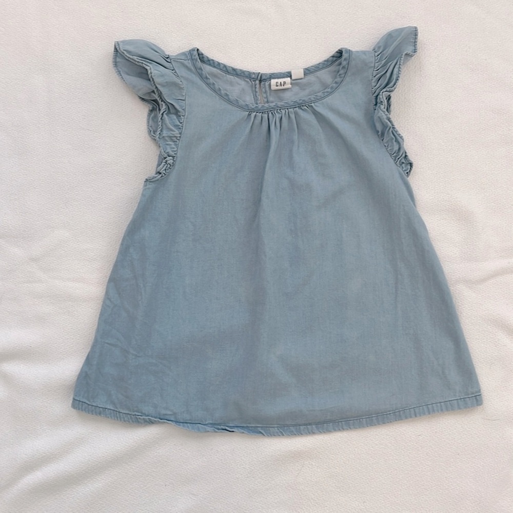 GAP kids Sleeveless Chambray Top Girls XL